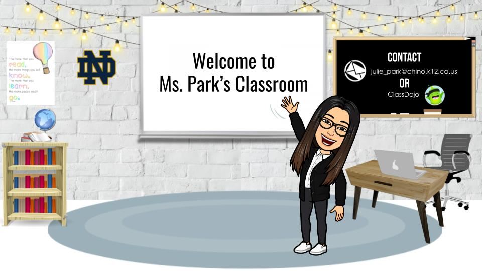 Welcome to Ms. Park's Distance Learning Classroom